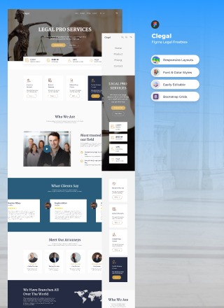 Clegal - Figma Legal Freebies
