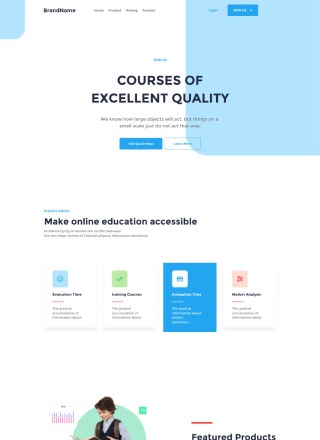 Course Boffin - html website template for course
