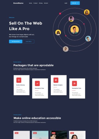 Course Clever - Simple website template for beginners for course