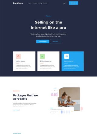 Course Egghead - Html css template for course