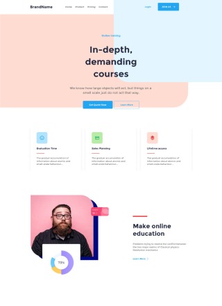Course Excellence - Css bootstrap template for course