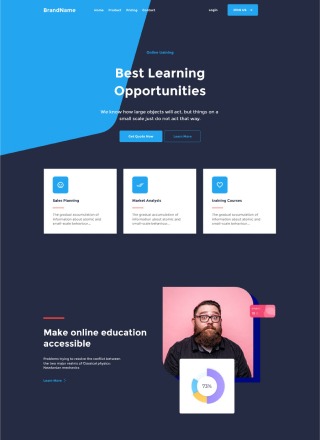 Course Fable - Simple html template for course