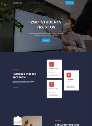 Course Gaming - Simple html template code for course