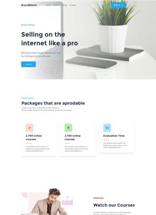 Course Geek - Html website template for course