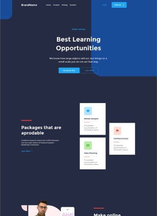 Course Labb - Professional website template download html with css for course