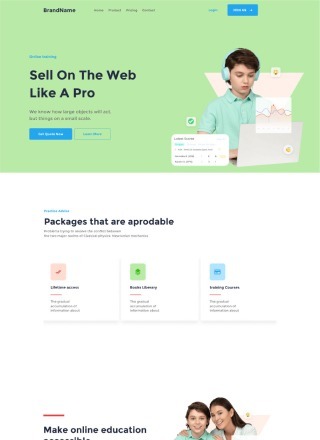 Course Leader - Bootstrap responsive website templates download for course