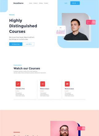Course Logical - Free html css template for course
