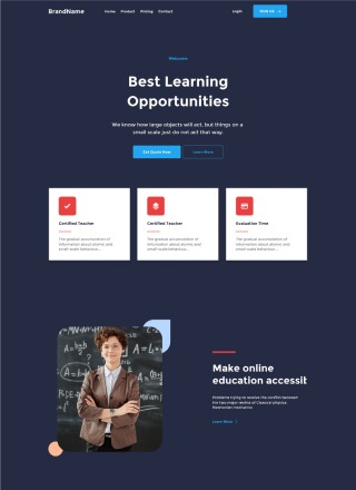 Course Pace - Html template download for course