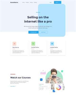 Course Passage - Html template code for course