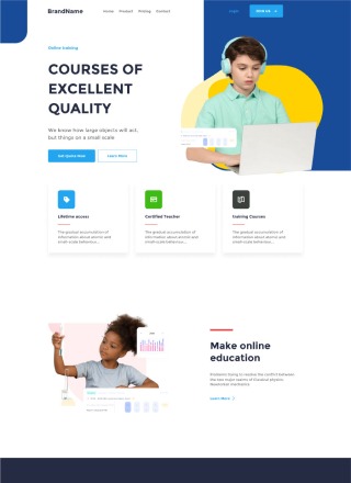 Course Sage - Html website template for course
