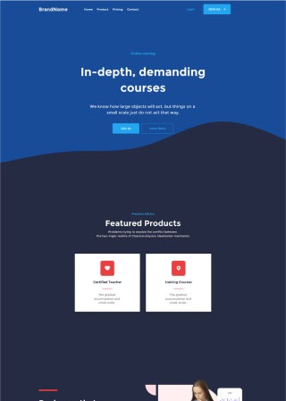 Courseable - Html css template for course