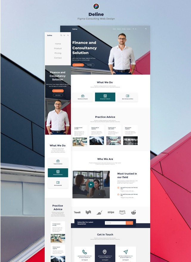 Deline - Figma Consulting Web Design