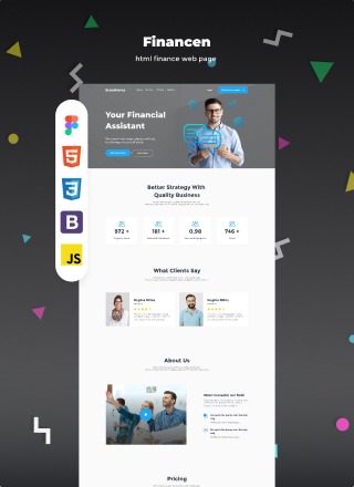 Financen - html finance web-page