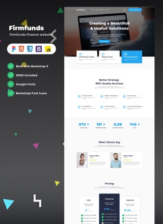 Firmfunds - Figma Finance Website