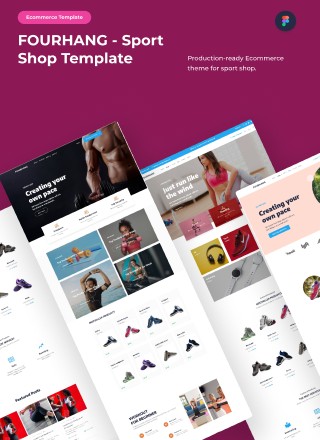 FOURHANG - Sport Ecommerce Figma Template