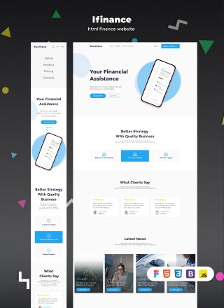 lfinance - html finance website