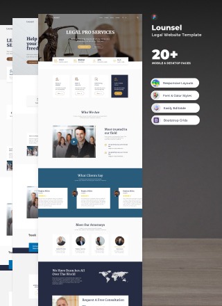 Lounsel - Figma Legal Website Template