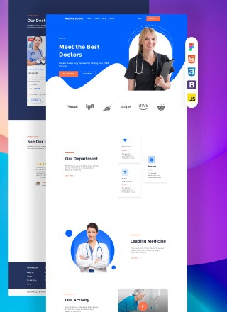 Medical Active - html template download for medical