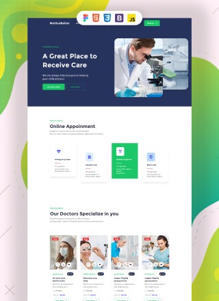 Medical Better - simple website template download html with css for medical