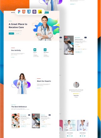 Medical Core - html website template with source code for medical