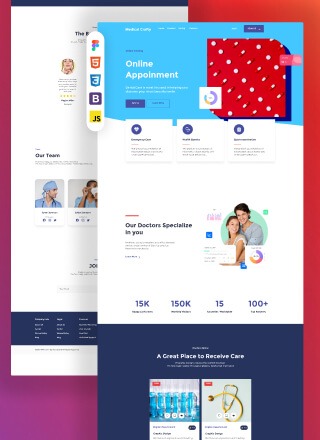 Medical Crafty - responsive website template download html with css for medical