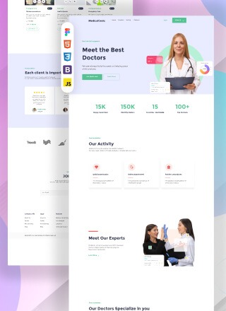Medical Genic - simple website template download html with css for medical