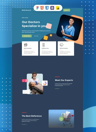 Medical Launch - professional website template download html with css for medical
