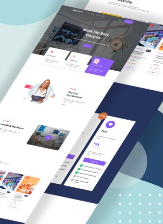 Medical Push - simple html template code for medical