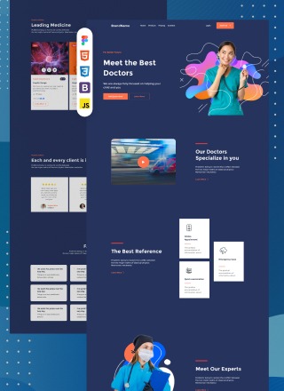 Medical Reliable - simple website template download html with css for medical