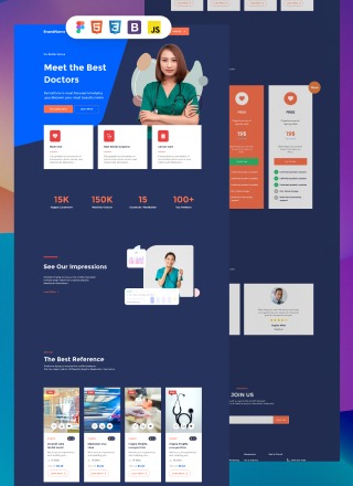 Medical Speedy - professional website template download html with css for medical