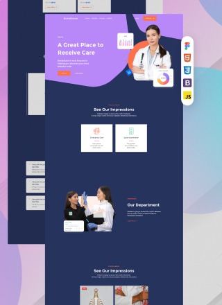 Medical Thrive - simple website template download html with css for medical