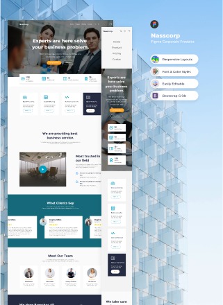 Nasscorp - Figma Corporate Freebies