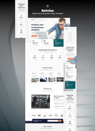 Relvise - Figma Consulting Web Page Template