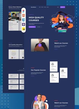 School Active - html template download for school