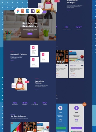 School Aspect - simple html template code for school