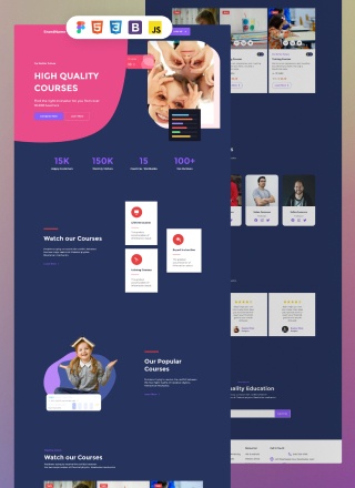 School Depot - simple html template code for school
