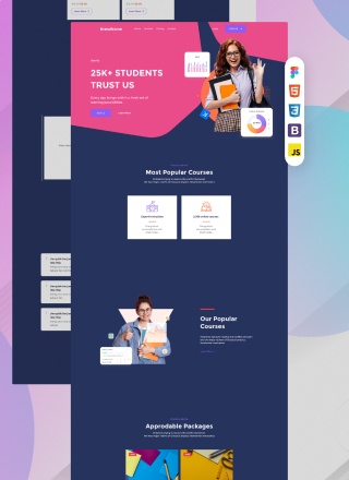 School Empower - simple website template for beginners for school