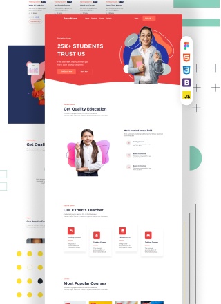School Hardy - Html and Css template for school