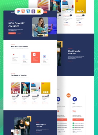 School Leader - simple html template for school
