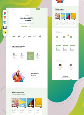 School Remarkable - html website template with source code for school