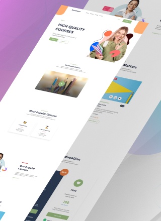 School Sharp - responsive website template download html with css for school