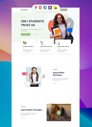 School Solved - simple html template code for school