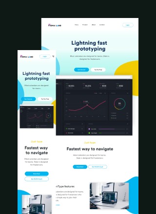 Figma Startup landing page Template