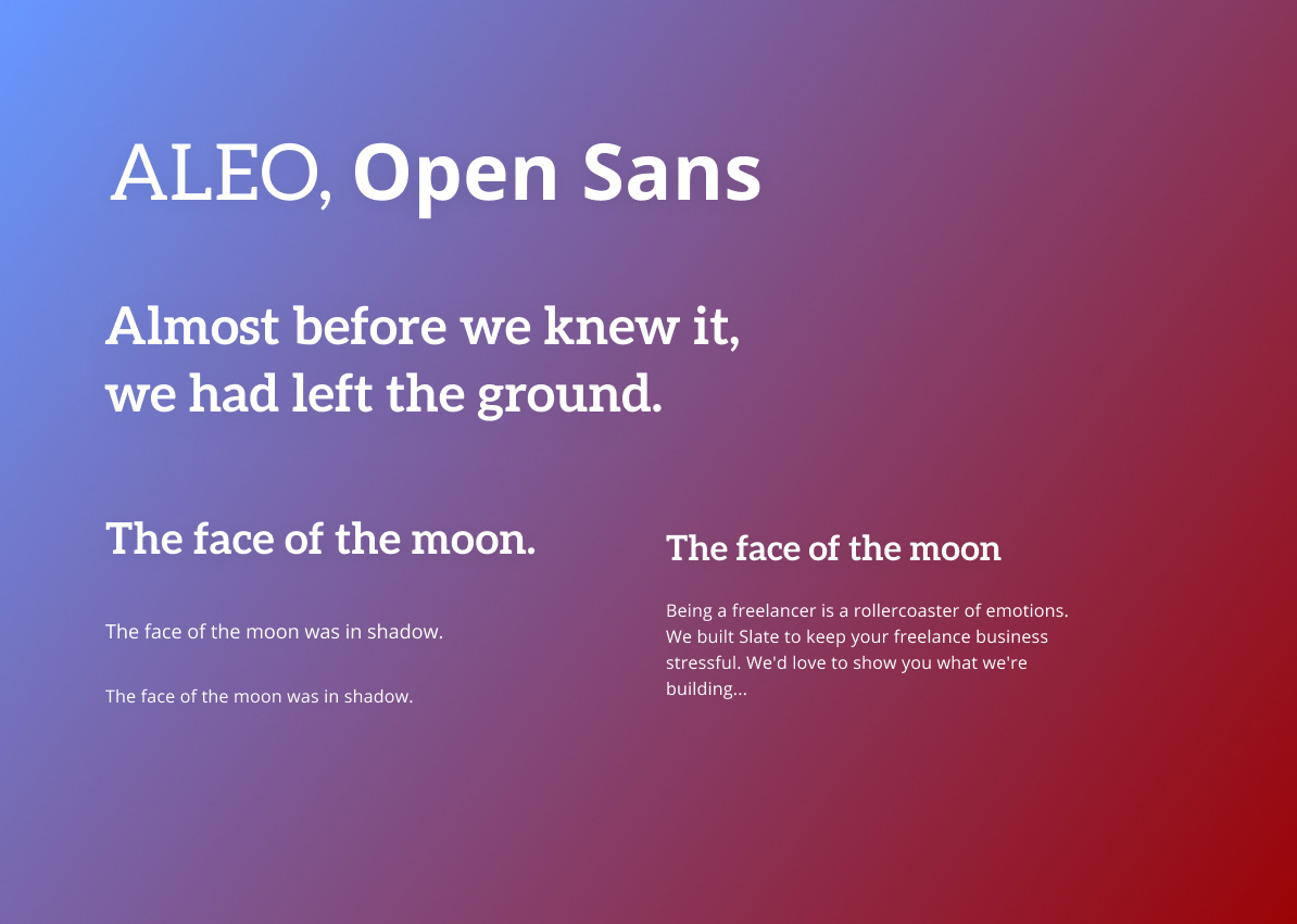 aleo-and-open-sans Thumbnail