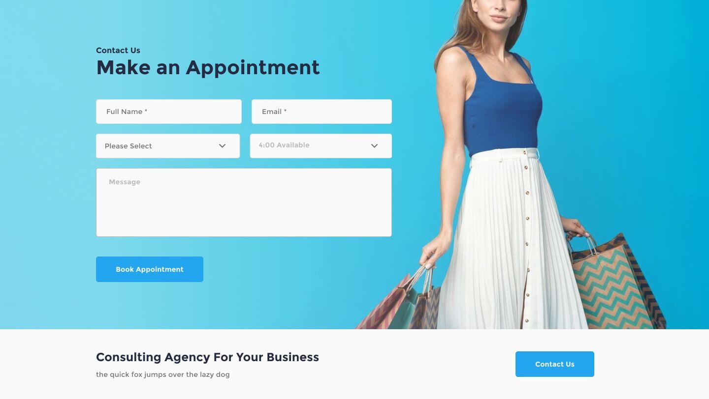 desktop view contact ui element preview 4