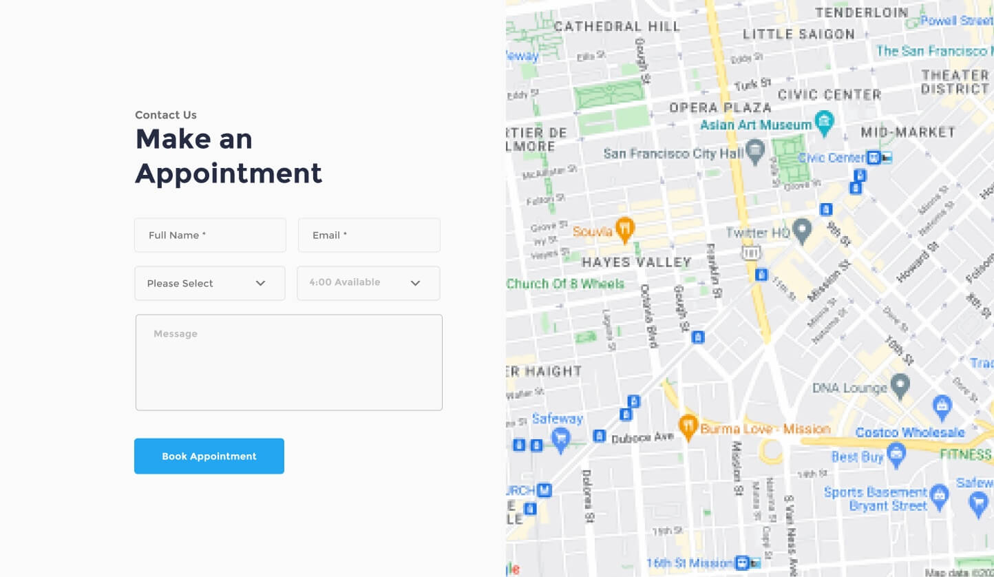 desktop view contact ui element preview 8