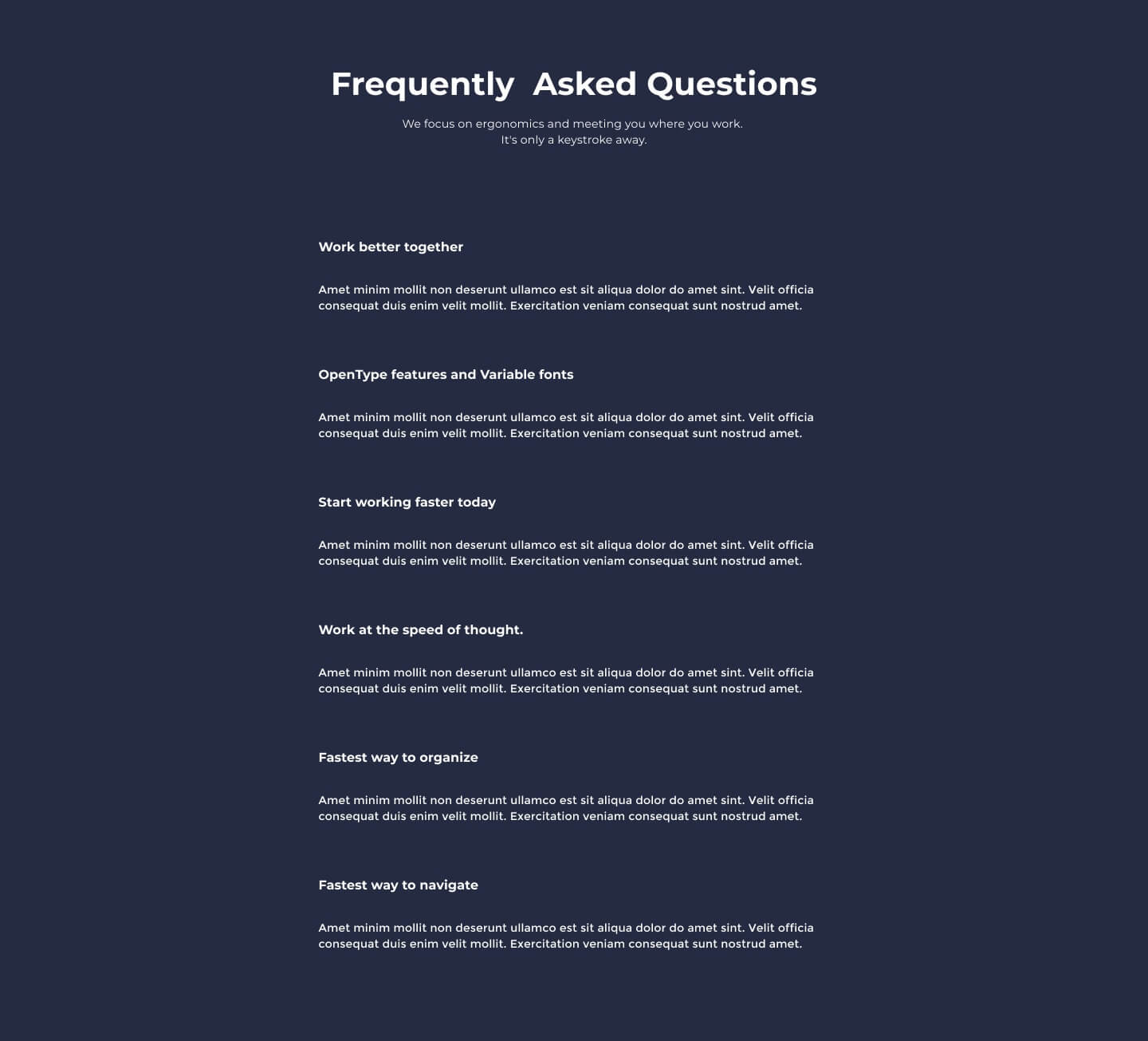 desktop view faq ui element preview 2