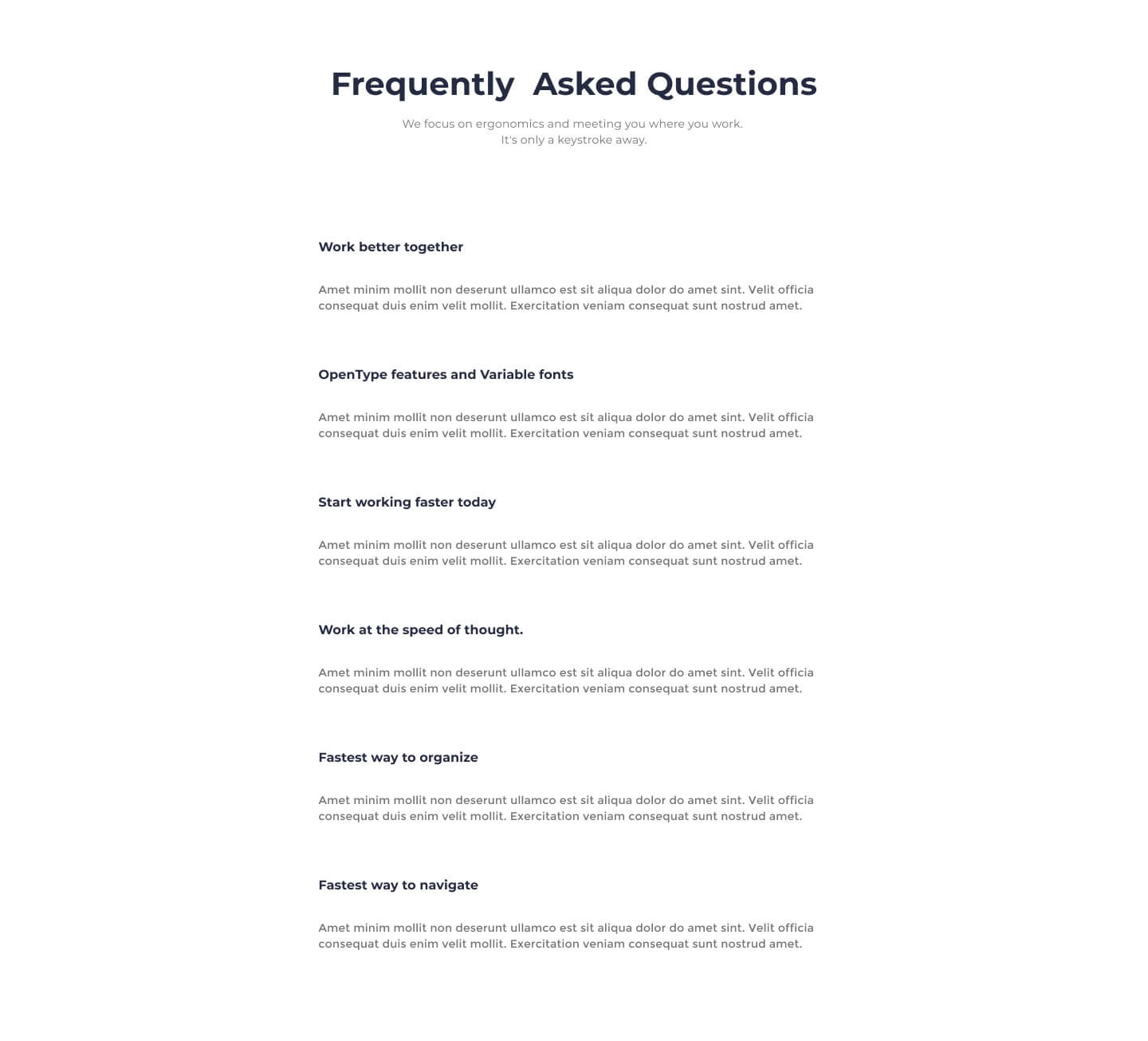 desktop view faq ui element preview 3