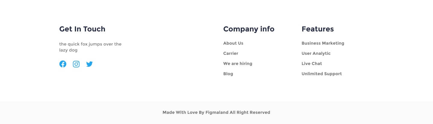 desktop view footer ui element preview 4
