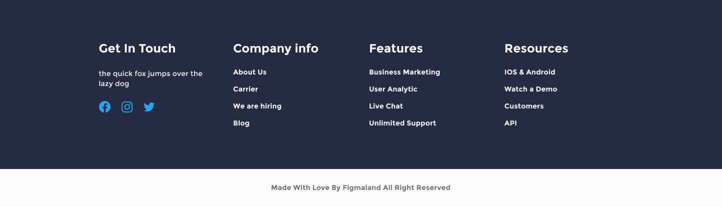 desktop view footer ui element preview 8